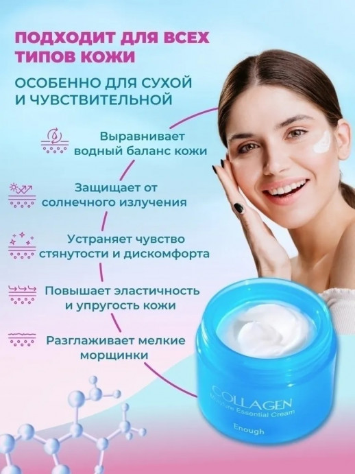 Увлажняющий крем с коллагеном Collagen Moisture Essential Cream, 50 ml