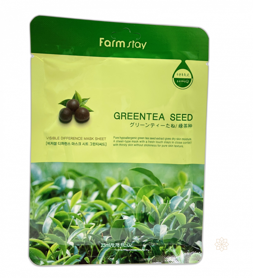 Visible difference Mask Sheet Green Tea Seed. Тканевая маска Tea Tree Farm stay. Тканевая маска с вытяжкой зеленого чая Entel Green Tea Mask Pack. Фото маска тканевая Farm stay Green Seed.